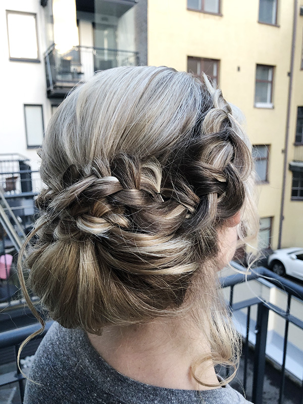 Bridalhairstyle and makeup Helsinki Hääkampaus häämeikki свадебная прическа и макияж Хельсинки